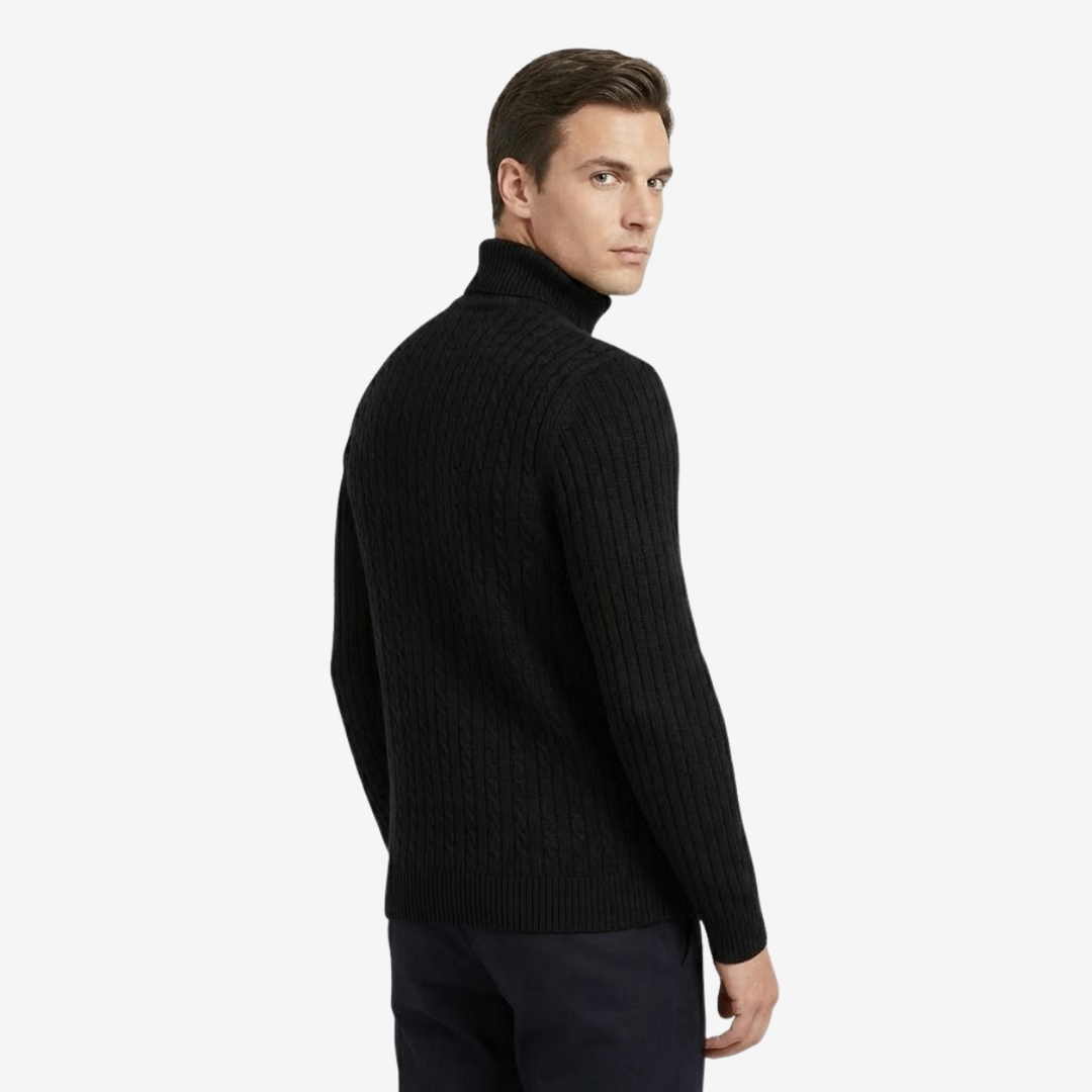 VALERIQUE | Pull Col Roulé en Maille pour Homme – Tricot à Col Montant