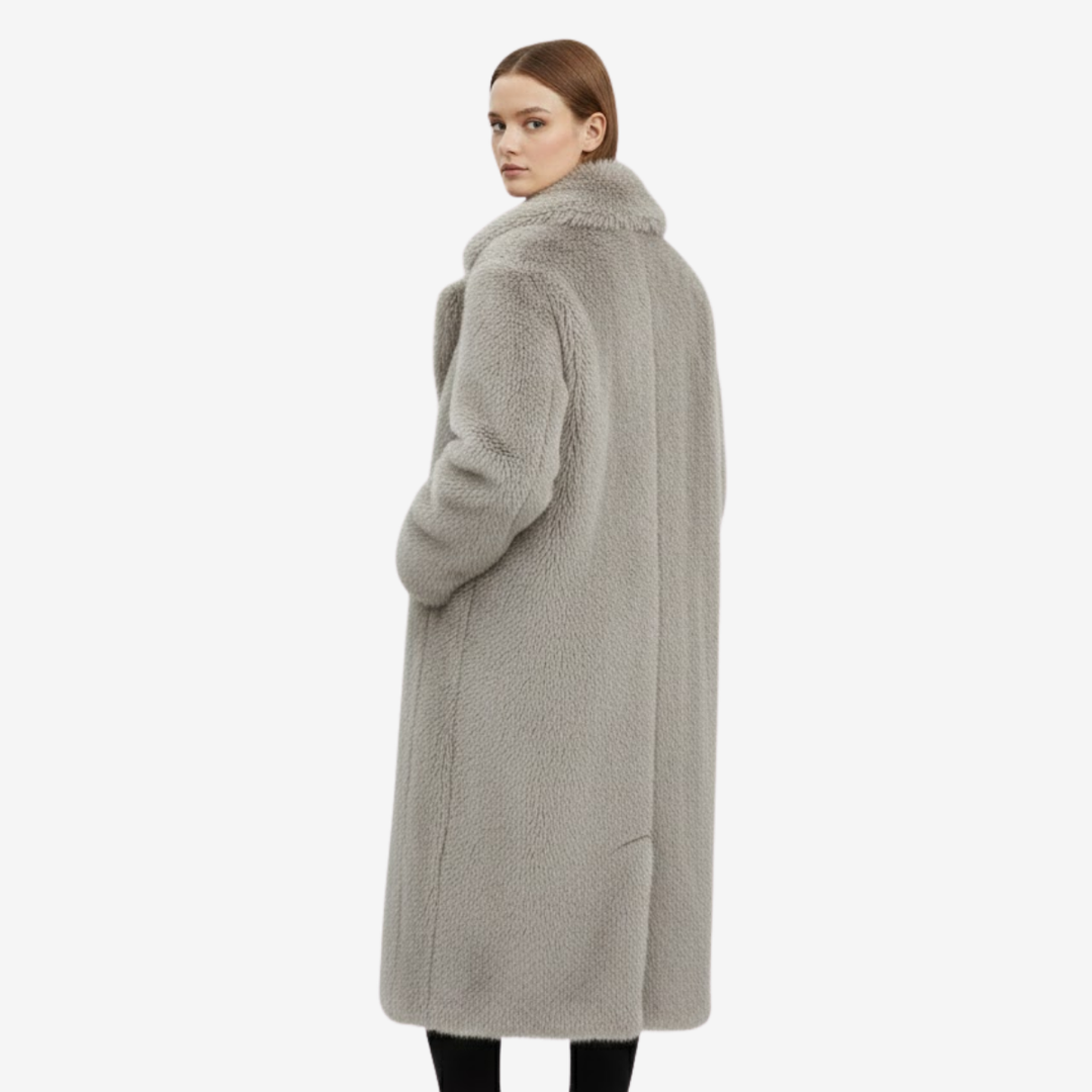 VALERIQUE | Manteau Long en Fausse Fourrure pour Femme – Chaleur Opulente