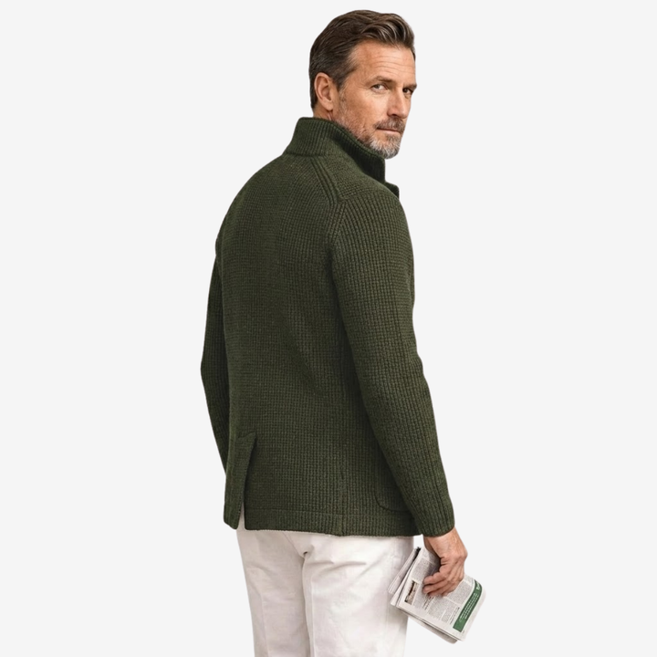 VALERIQUE | Blazer Cardigan en Maille pour Homme – Élégant à Boutons