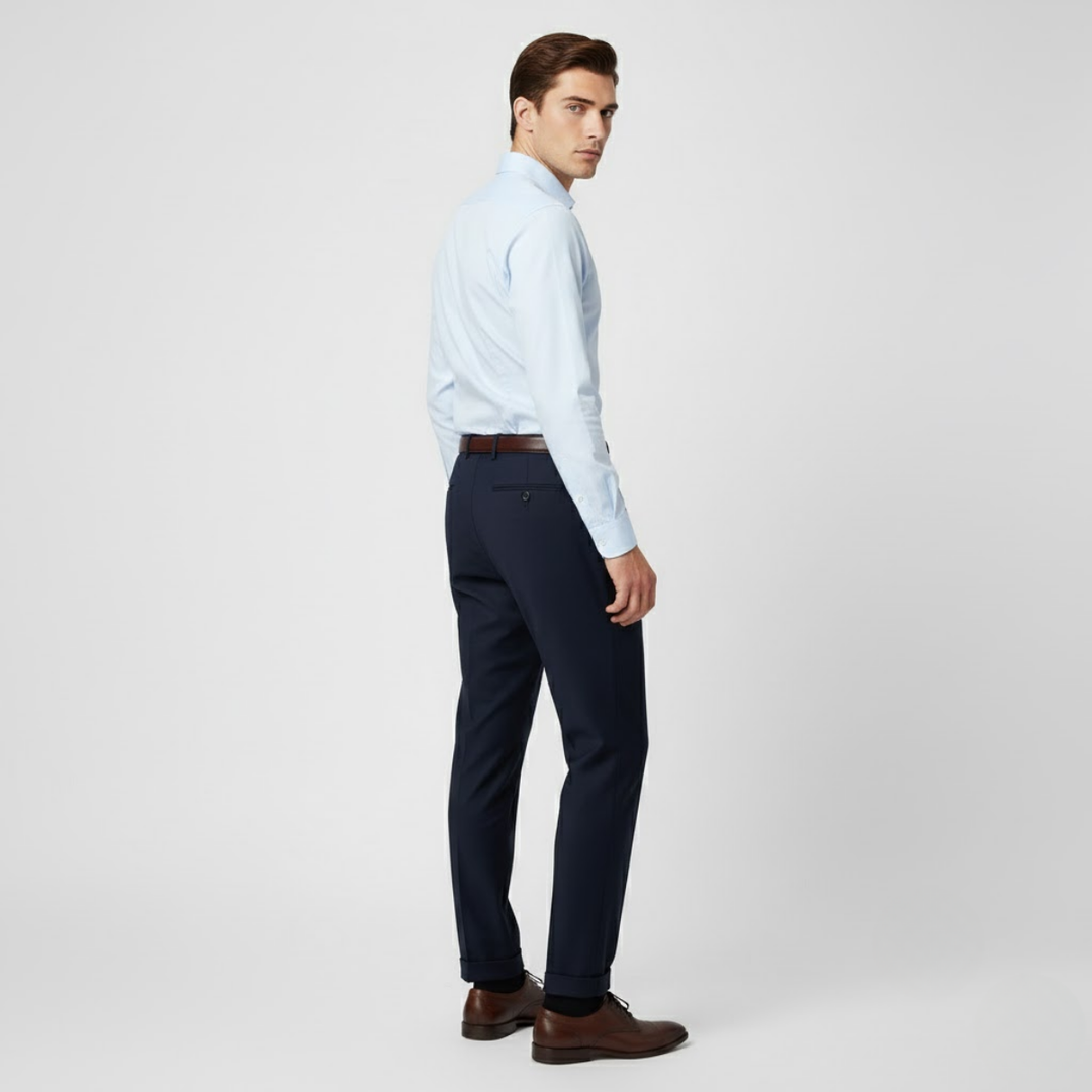 VALERIQUE | Pantalon Homme Tailleur Plissé – Style Formel Élégant