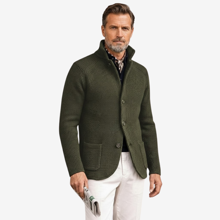 VALERIQUE | Blazer Cardigan en Maille pour Homme – Élégant à Boutons