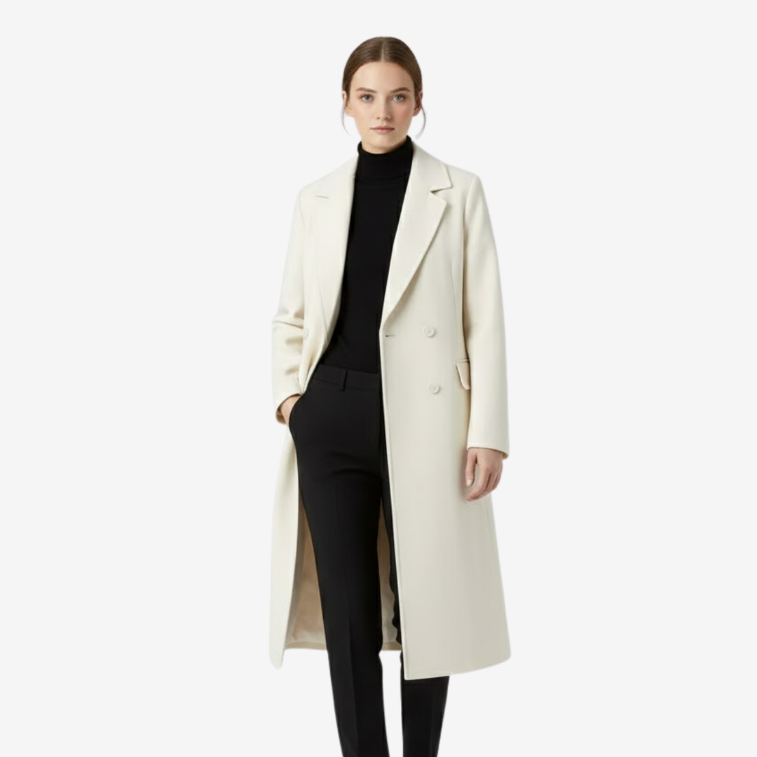 VALERIQUE | Trench Coat Élégant pour Femme – Double Boutonnage