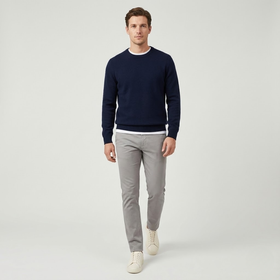 VALERIQUE | Baskets Minimalistes en Cuir de Vachette pour Homme – Qualité