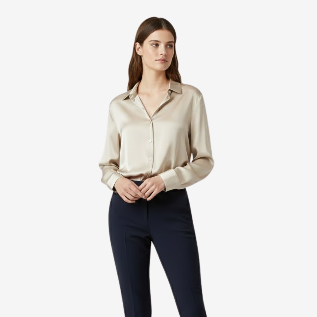 VALERIQUE | Blouse en Satin de Soie pour Femme – Douceur Élégante