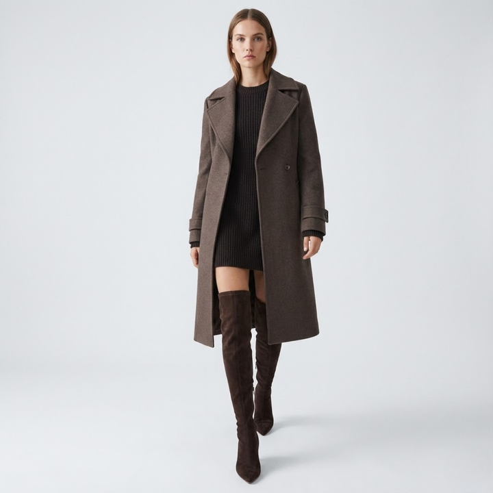 VALERIQUE | Cuissardes à Talons en Daim pour Femme – Élégance Haute