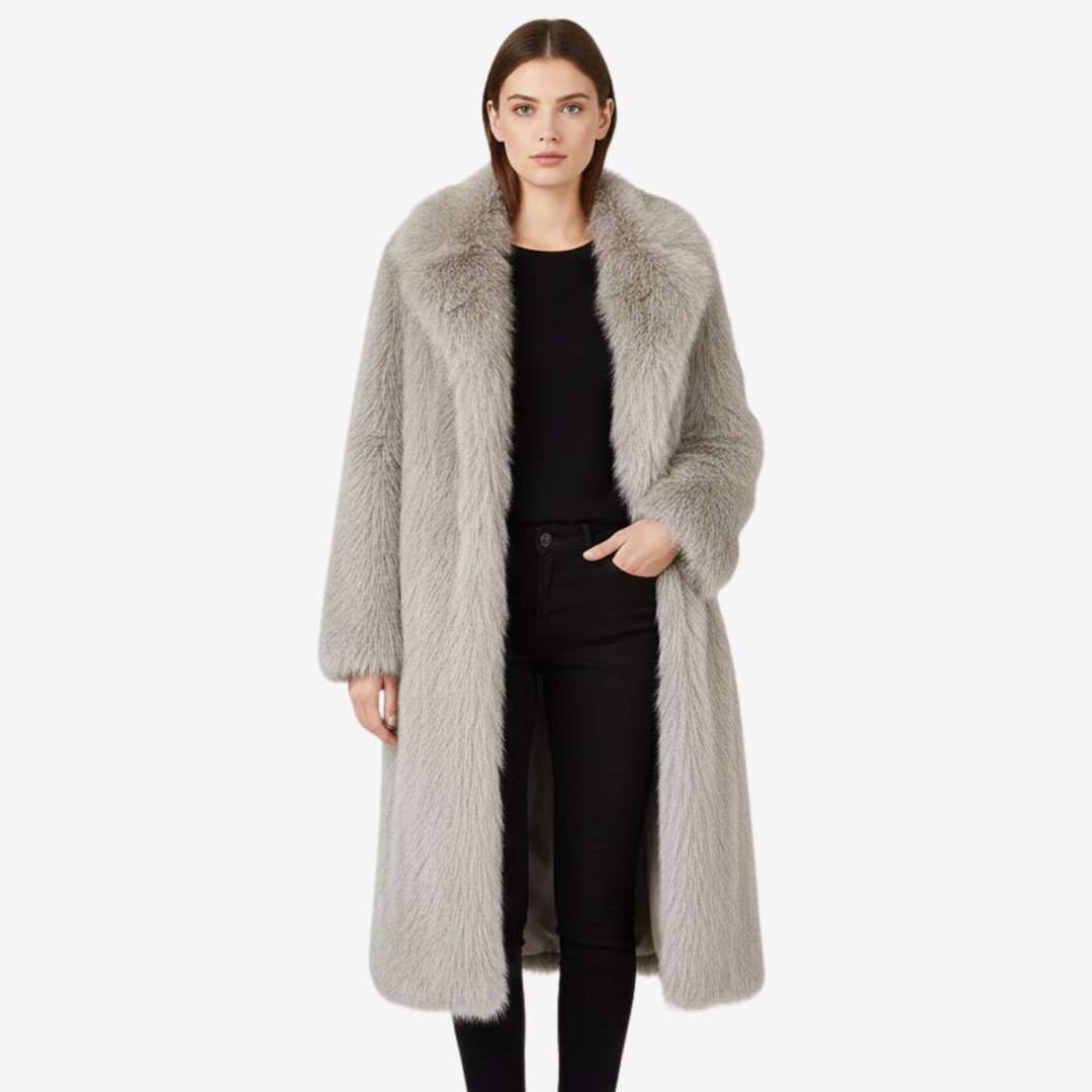 VALERIQUE | Manteau Long en Fausse Fourrure pour Femme – Chaleur Opulente