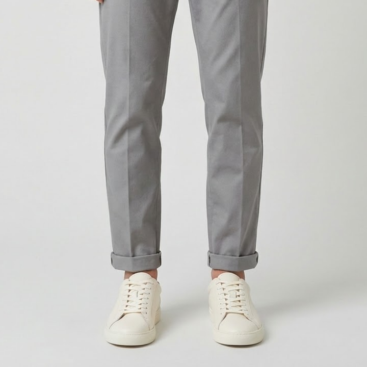 VALERIQUE | Baskets Minimalistes en Cuir de Vachette pour Homme – Qualité