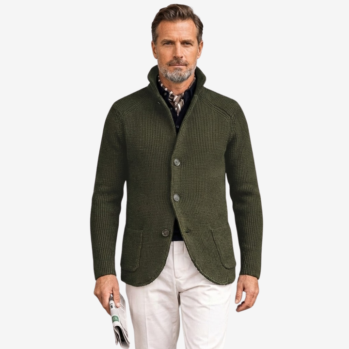 VALERIQUE | Blazer Cardigan en Maille pour Homme – Élégant à Boutons