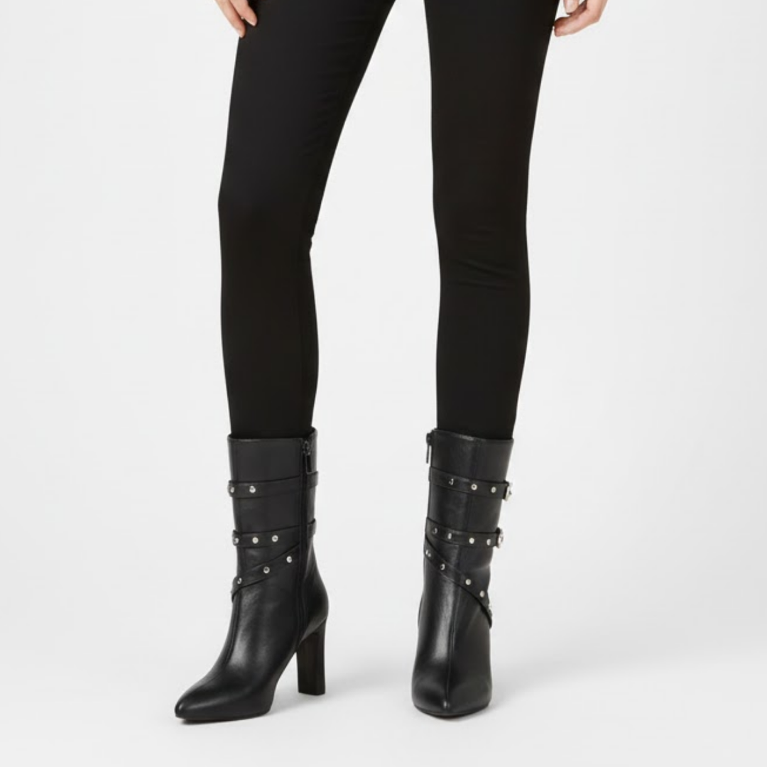 VALERIQUE | Bottines en Cuir Synthétique pour Femme – Bout Pointu