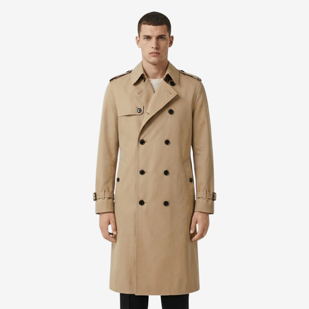 VALERIQUE | Trench-Coat Classique pour Homme – Vêtement d’Extérieur Intemporel