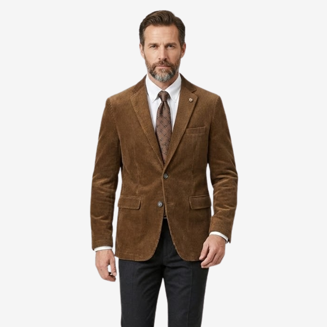 VALERIQUE | Blazer en Velours Côtelé pour Homme – Veste Classique