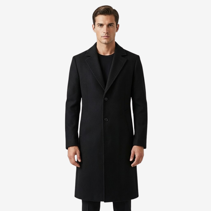 VALERIQUE | Manteau Long en Laine pour Homme – Élégance Intemporelle