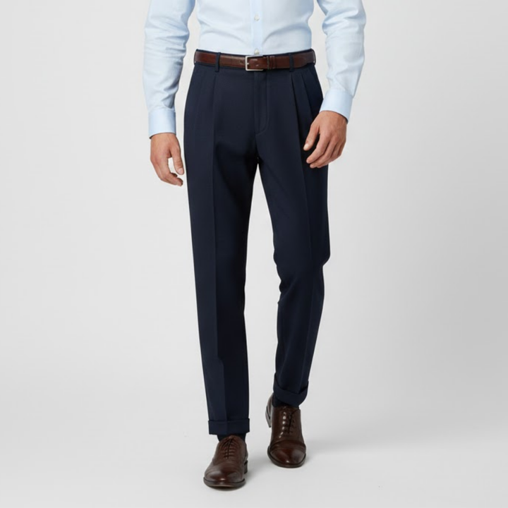 VALERIQUE | Pantalon Homme Tailleur Plissé – Style Formel Élégant