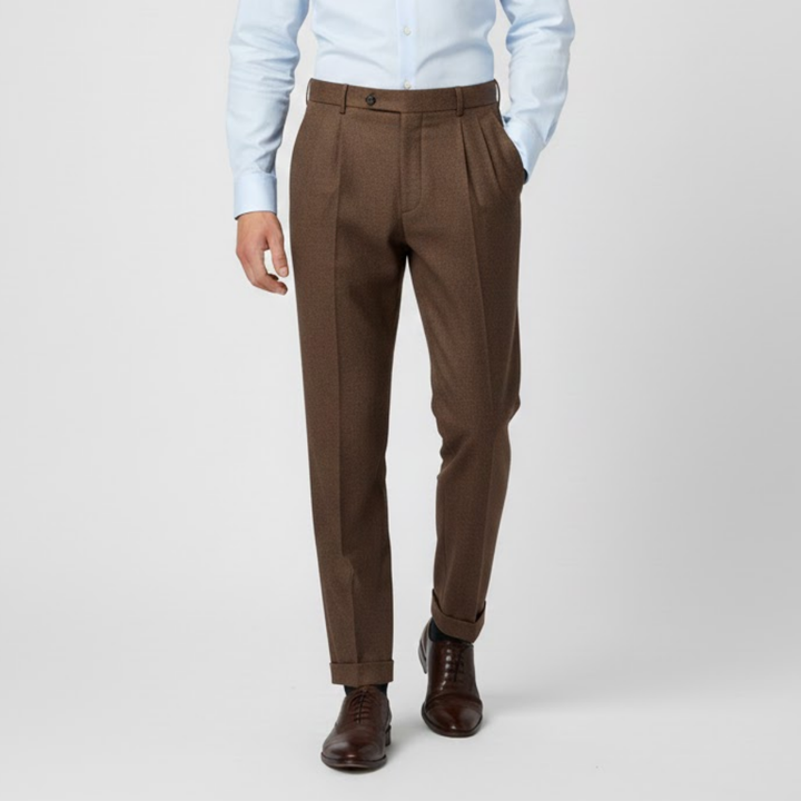 VALERIQUE | Pantalon Homme Tailleur Plissé – Coupe Slim