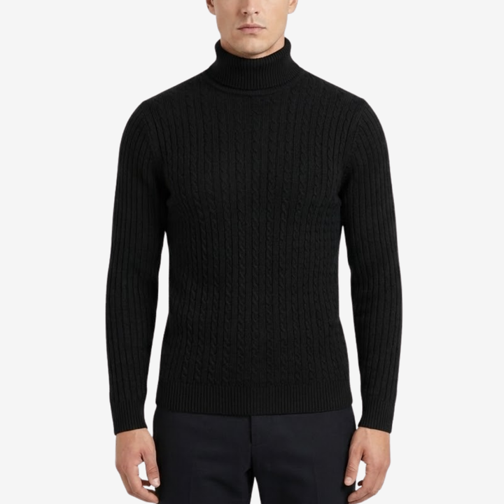 VALERIQUE | Pull Col Roulé en Maille pour Homme – Tricot à Col Montant