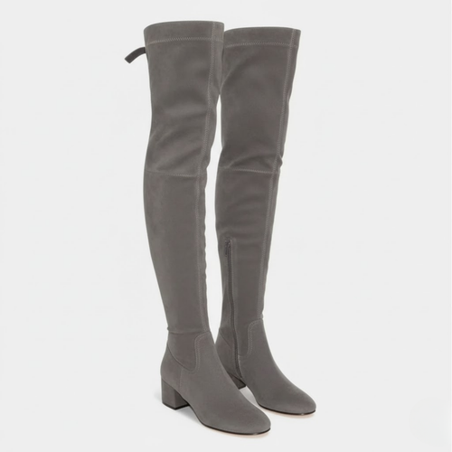 VALERIQUE | Cuissardes en Daim Synthétique pour Femme – Élégance Haute