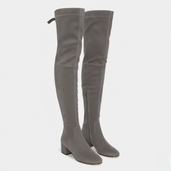 VALERIQUE | Cuissardes en Daim Synthétique pour Femme – Élégance Haute