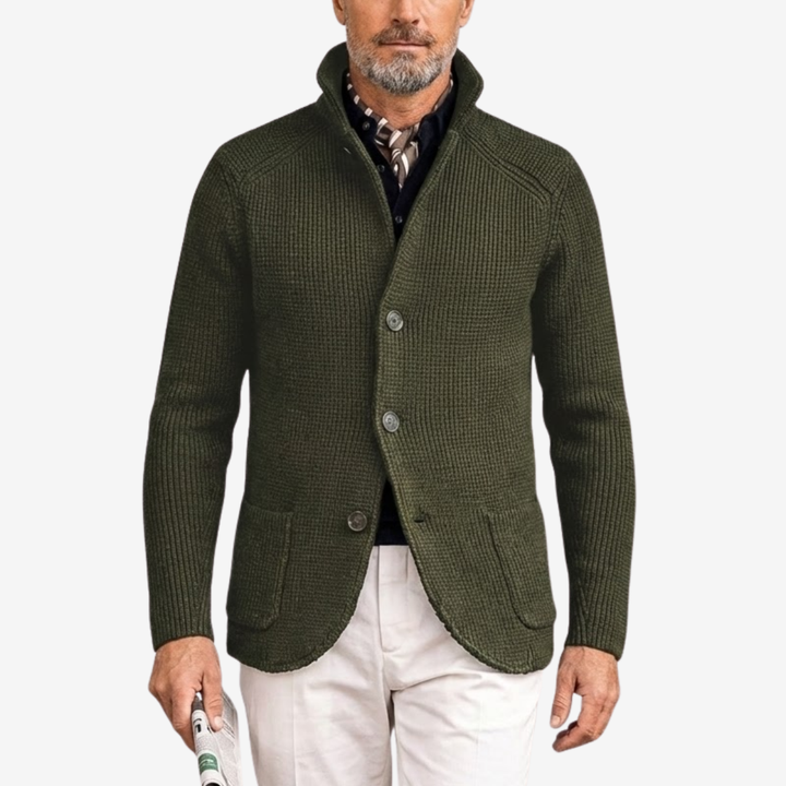 VALERIQUE | Blazer Cardigan en Maille pour Homme – Élégant à Boutons