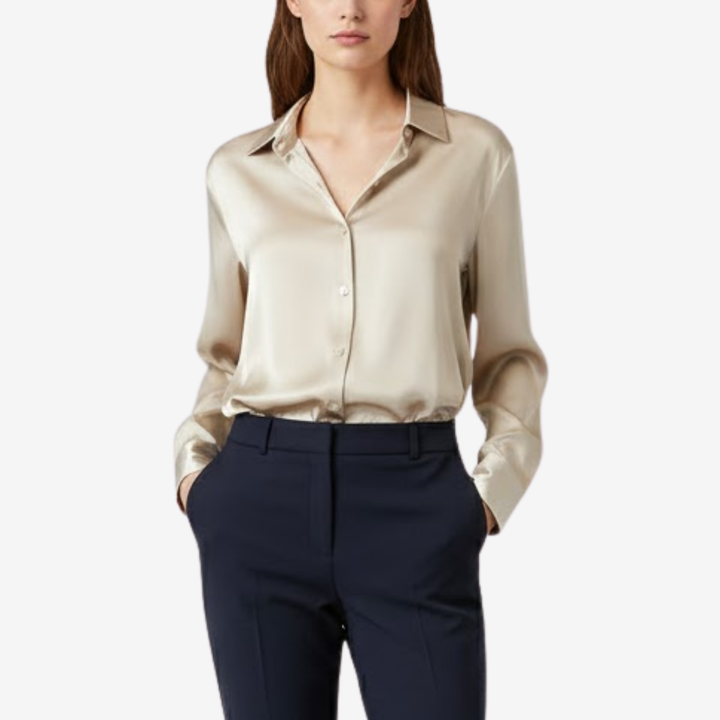 VALERIQUE | Blouse en Satin de Soie pour Femme – Douceur Élégante
