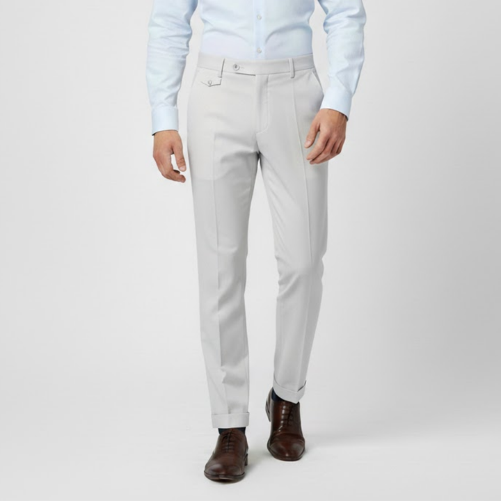 VALERIQUE | Pantalon Homme Tailleur Plissé – Taille Ajustable et Légère