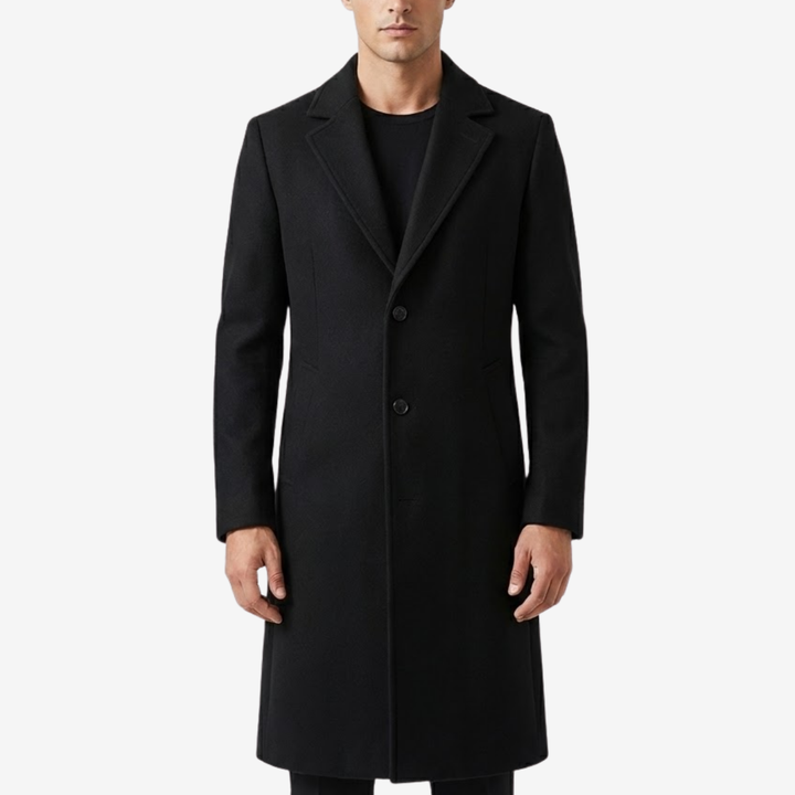 VALERIQUE | Manteau Long en Laine pour Homme – Élégance Intemporelle