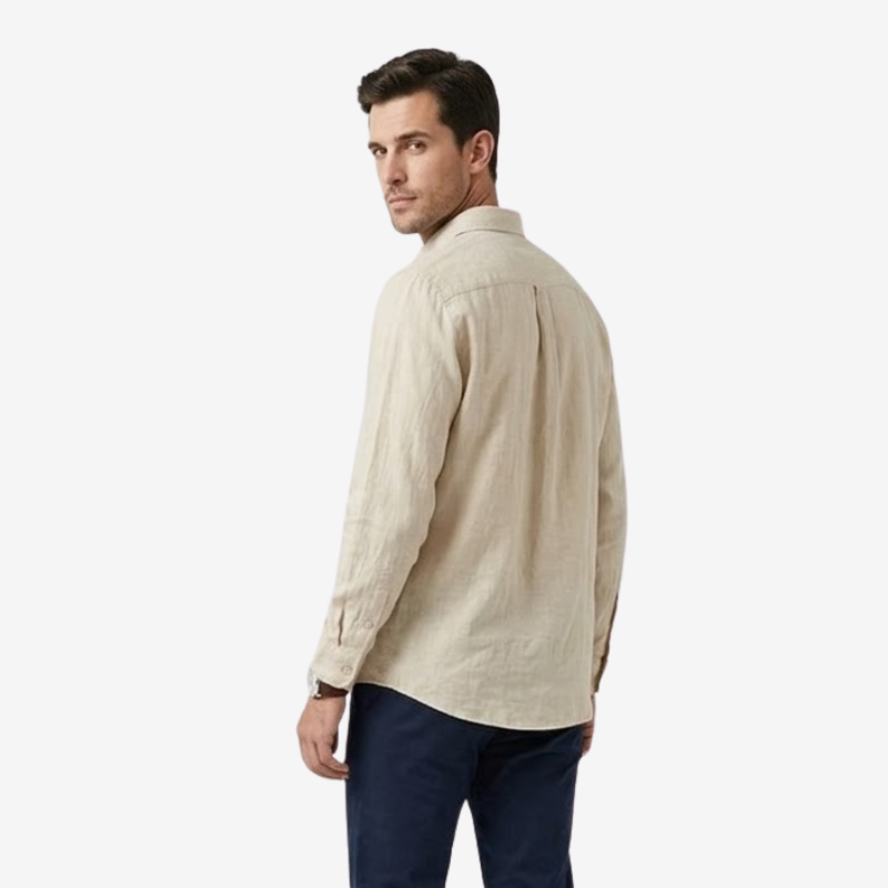 VALERIQUE | Chemise Manches Longues en Lin Léger pour Homme – Style Décontracté