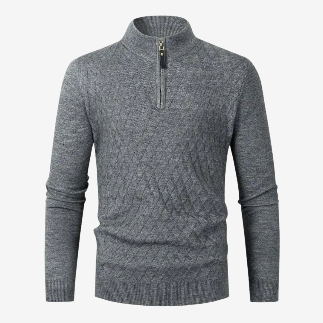 VALERIQUE | Pull Quarter-Zip pour Homme – Maille Légère et Style Moderne