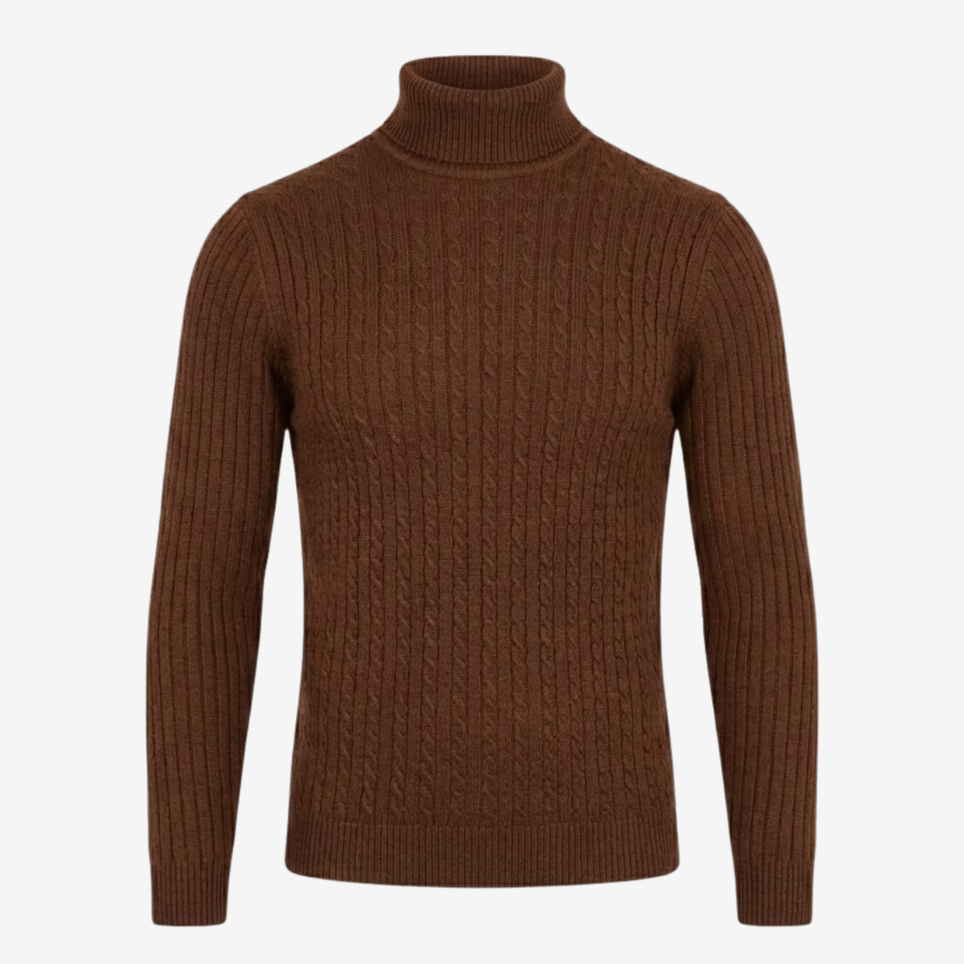 VALERIQUE | Pull Col Roulé en Maille pour Homme – Tricot à Col Montant