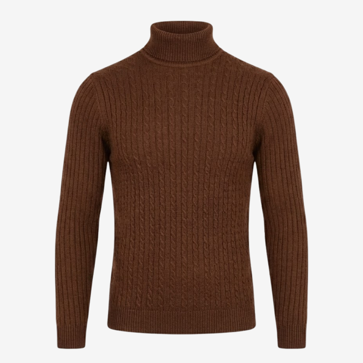 VALERIQUE | Pull Col Roulé en Maille pour Homme – Tricot à Col Montant
