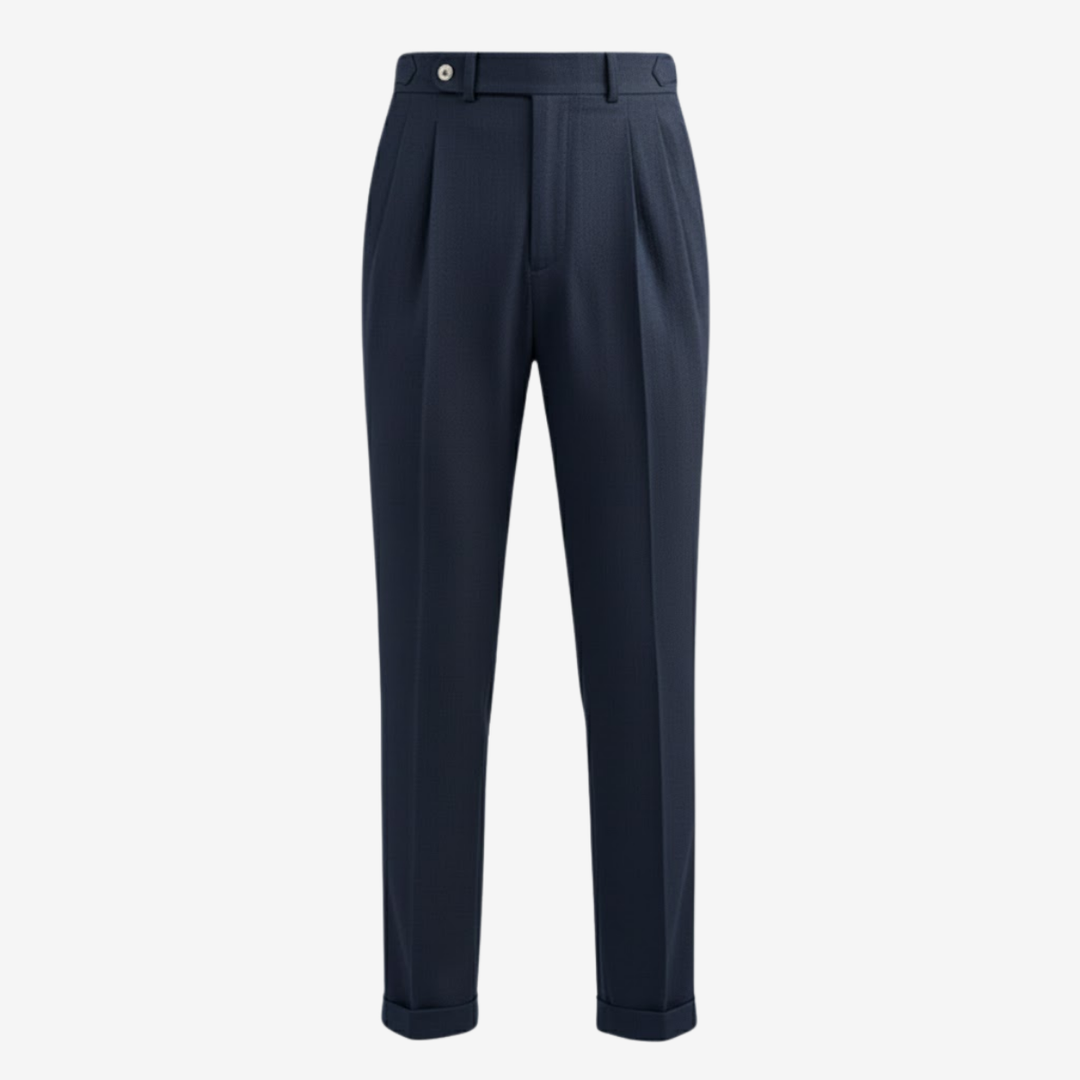 VALERIQUE | Pantalon Homme Tailleur Plissé – Coupe Slim