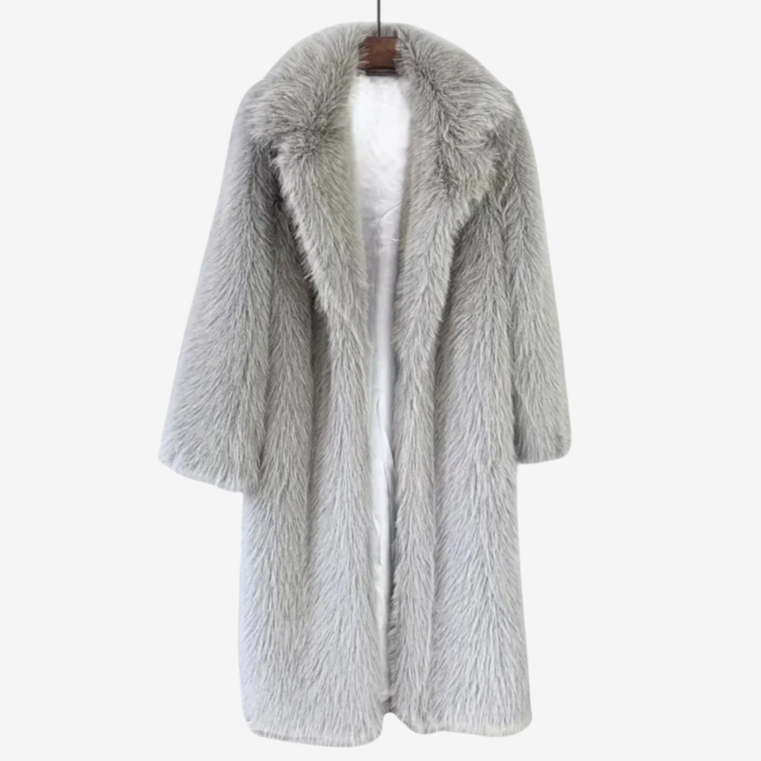 VALERIQUE | Manteau Long en Fausse Fourrure pour Femme – Chaleur Opulente