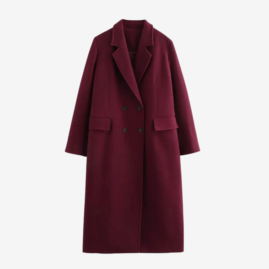 VALERIQUE | Trench Coat Élégant pour Femme – Double Boutonnage