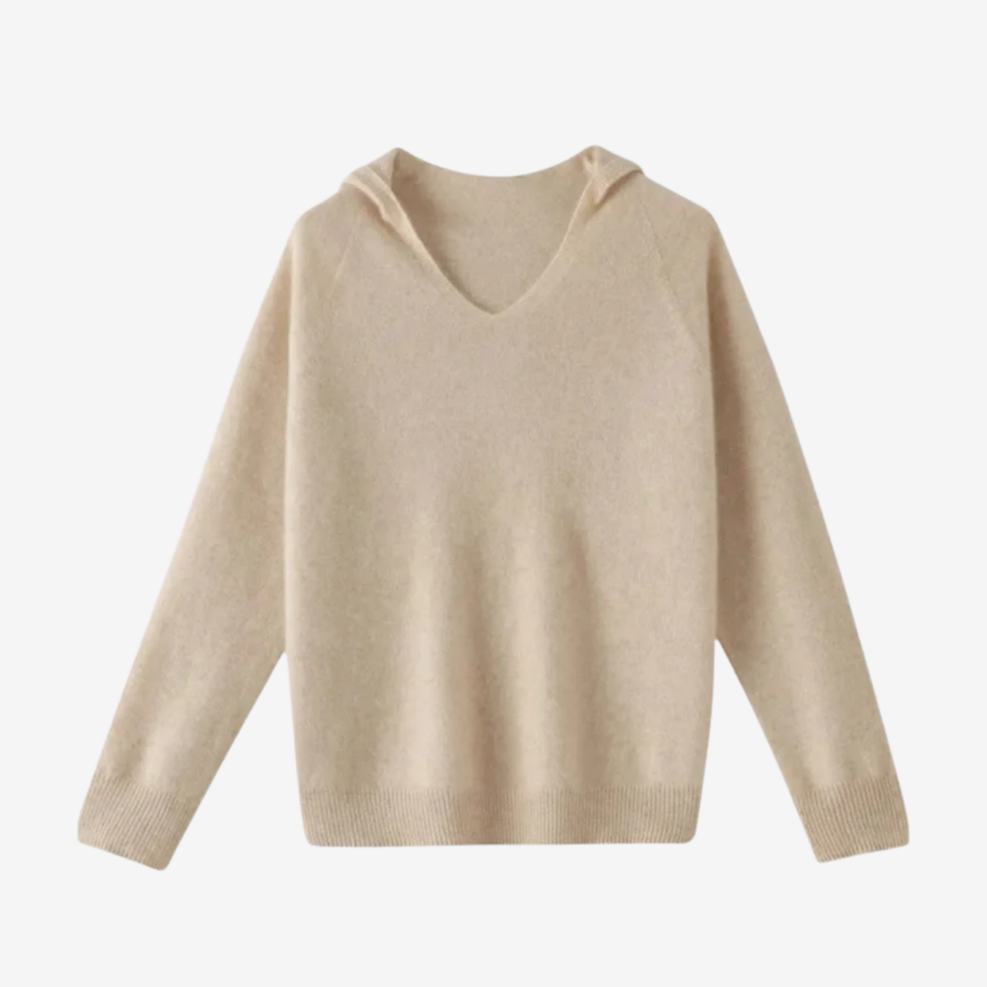 VALERIQUE | Pull à Capuche Décontracté en Laine pour Femme – Coupe Ample