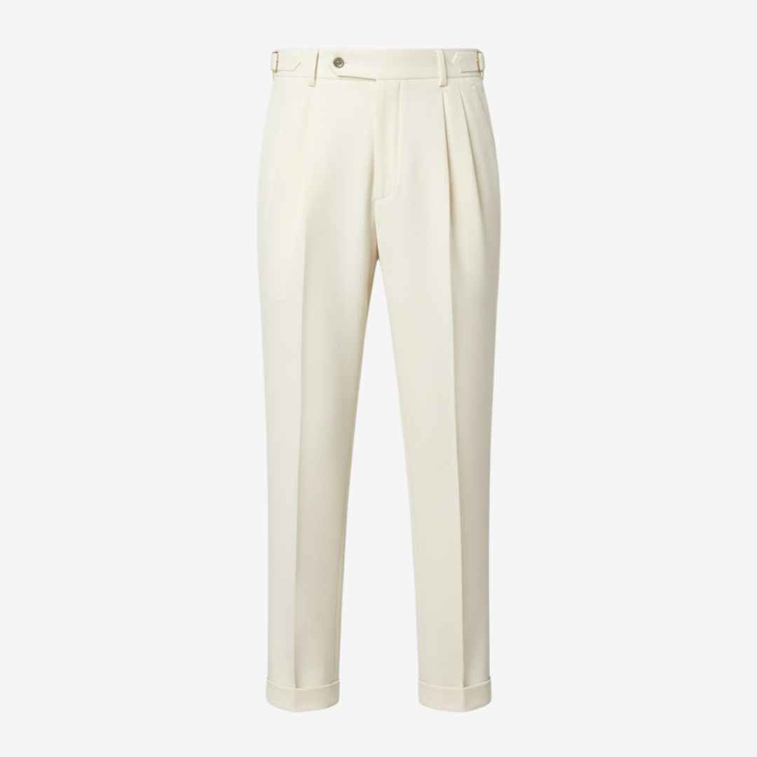 VALERIQUE | Pantalon Homme Tailleur Plissé – Style Formel Élégant