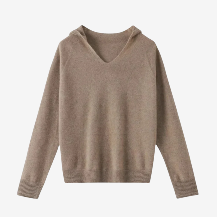 VALERIQUE | Pull à Capuche Décontracté en Laine pour Femme – Coupe Ample