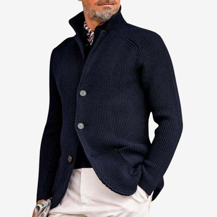 VALERIQUE | Blazer Cardigan en Maille pour Homme – Élégant à Boutons