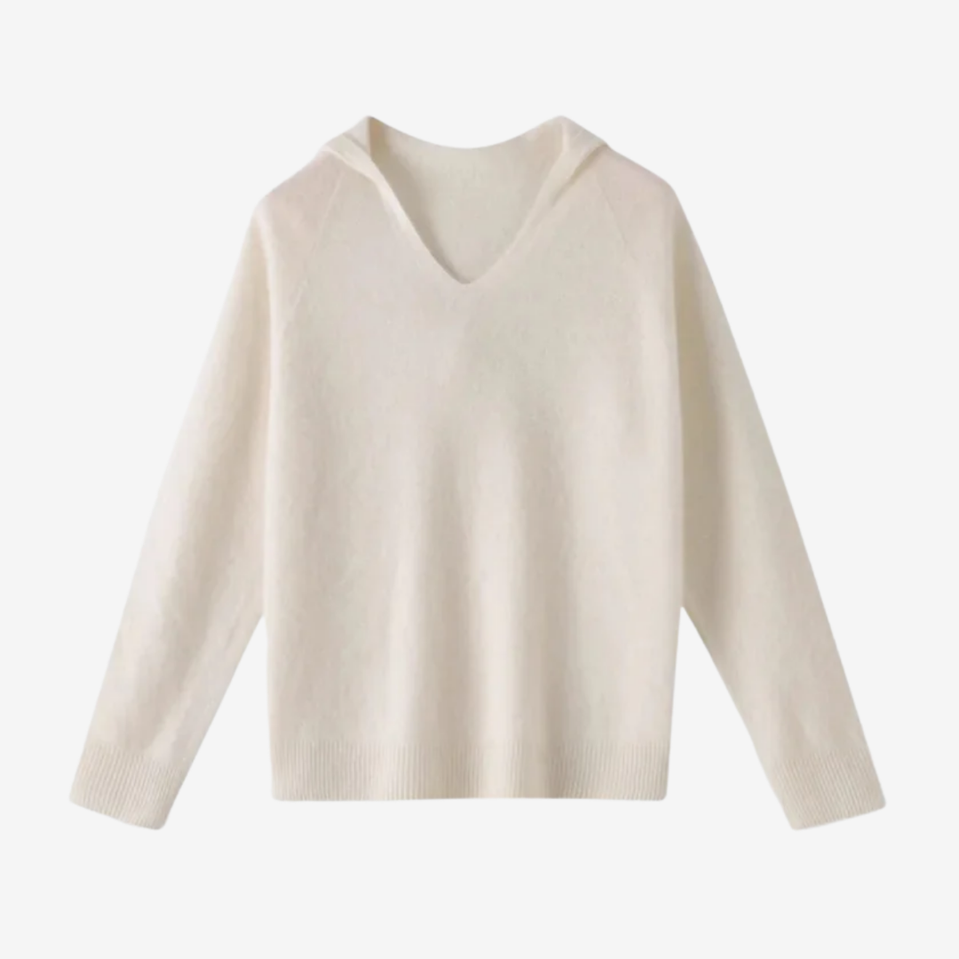 VALERIQUE | Pull à Capuche Décontracté en Laine pour Femme – Coupe Ample