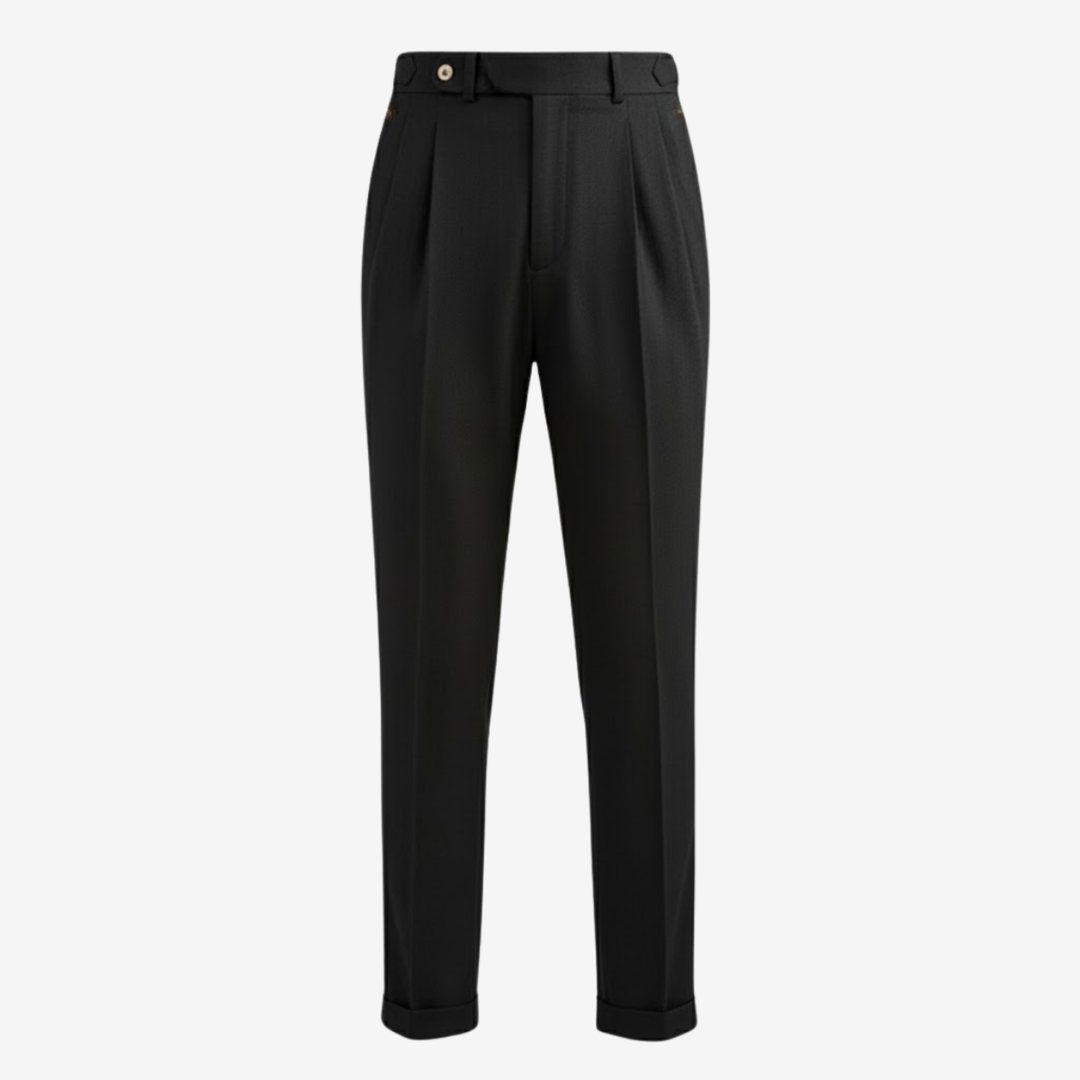 VALERIQUE | Pantalon Homme Tailleur Plissé – Coupe Slim