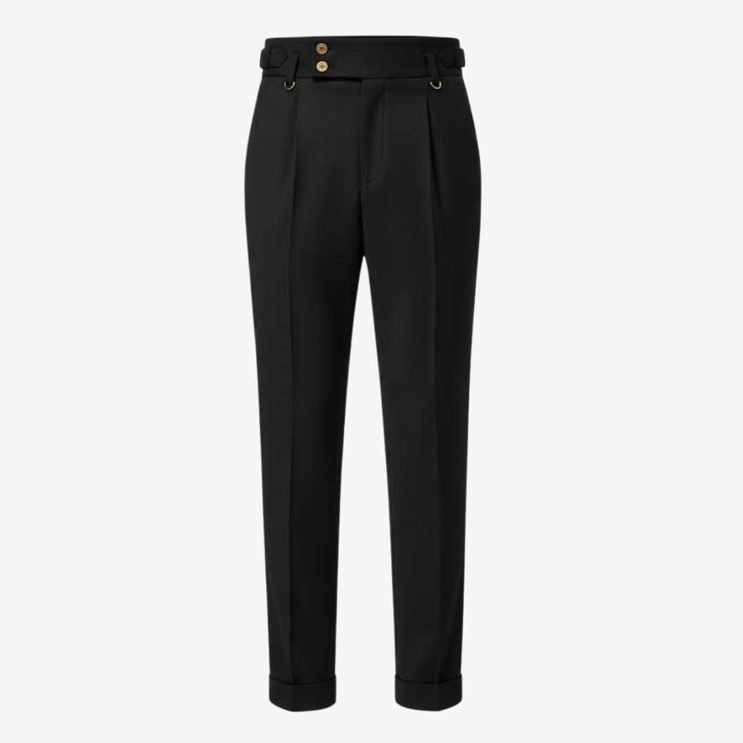 VALERIQUE | Pantalon Homme Plissé Coupe Slim – Confort Tailleur Raffiné