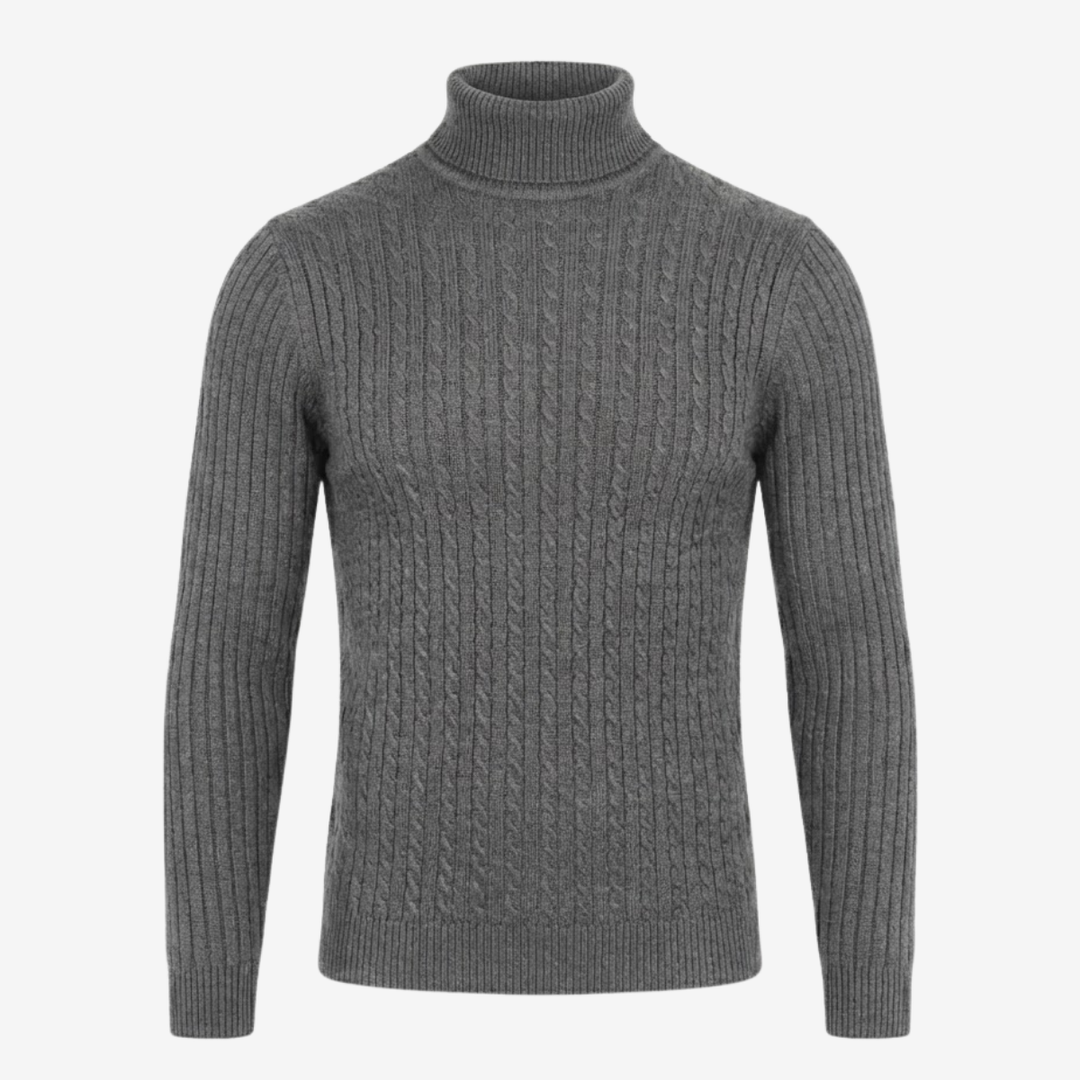 VALERIQUE | Pull Col Roulé en Maille pour Homme – Tricot à Col Montant