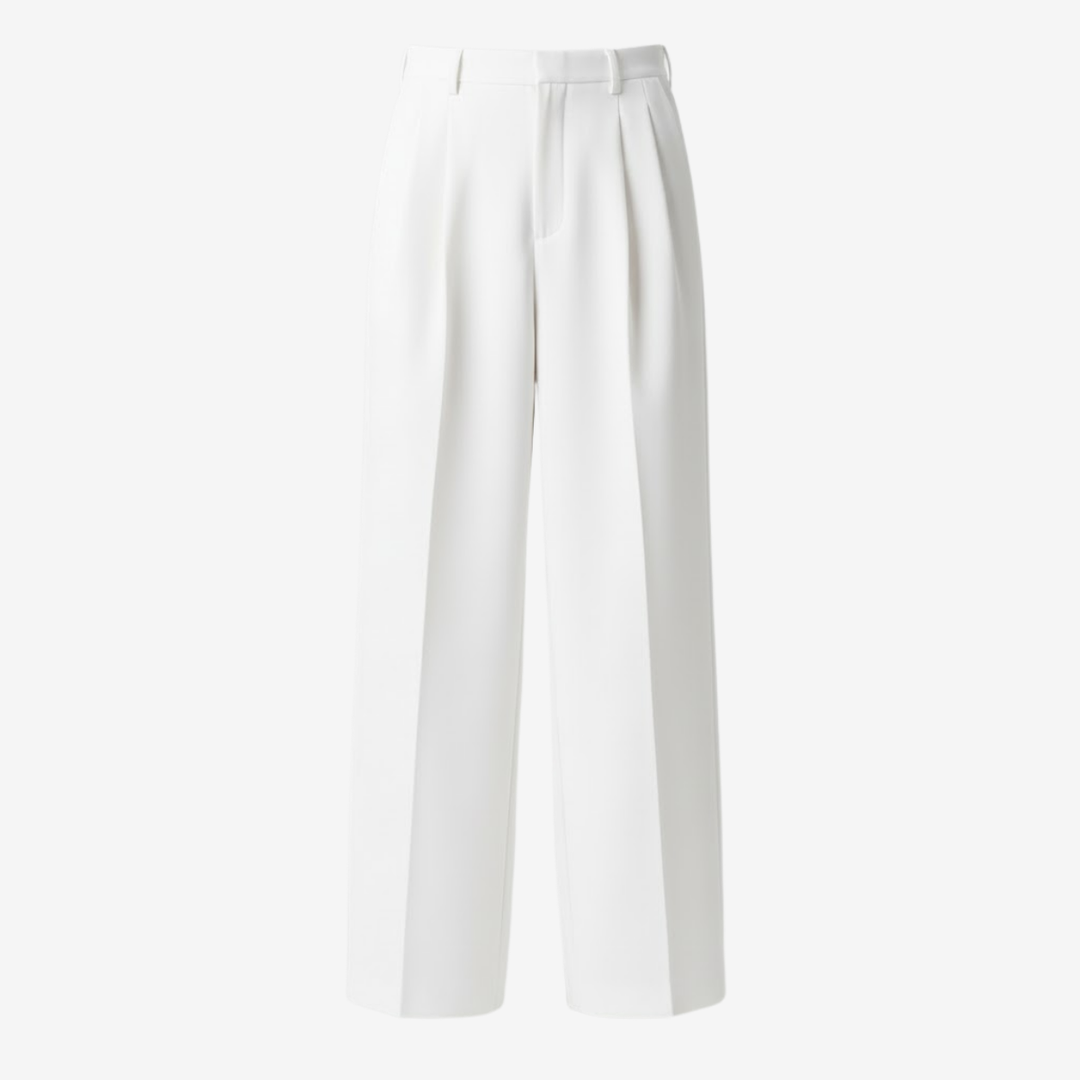 VALERIQUE | Pantalon Plissé à Jambe Large pour Homme – Style Casual Moderne