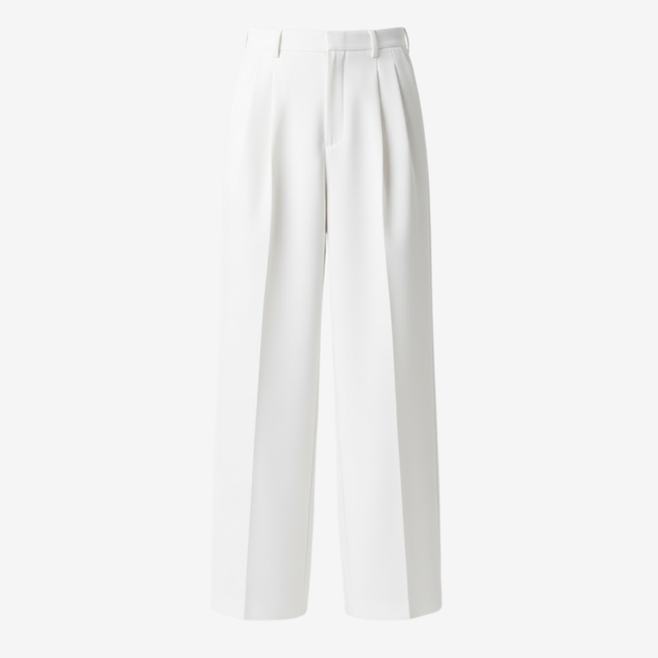 VALERIQUE | Pantalon Plissé à Jambe Large pour Homme – Style Casual Moderne