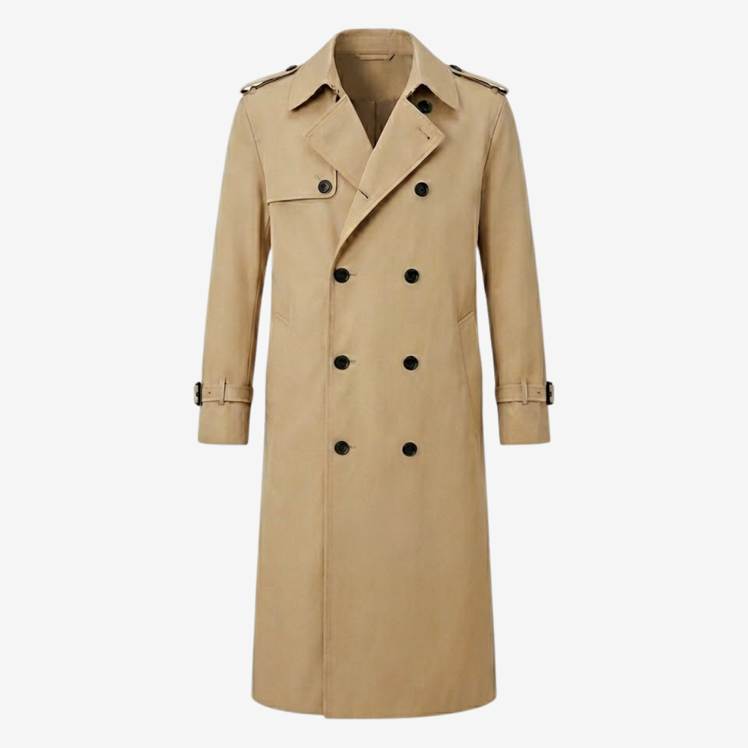VALERIQUE | Trench-Coat Classique pour Homme – Vêtement d’Extérieur Intemporel