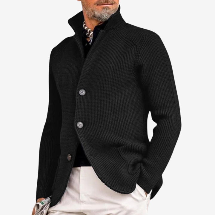 VALERIQUE | Blazer Cardigan en Maille pour Homme – Élégant à Boutons