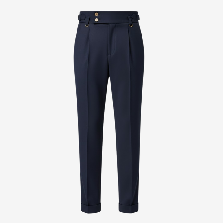 VALERIQUE | Pantalon Homme Plissé Coupe Slim – Confort Tailleur Raffiné