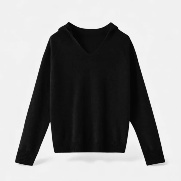 VALERIQUE | Pull à Capuche Décontracté en Laine pour Femme – Coupe Ample