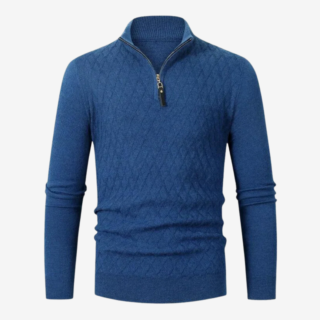 VALERIQUE | Pull Quarter-Zip pour Homme – Maille Légère et Style Moderne