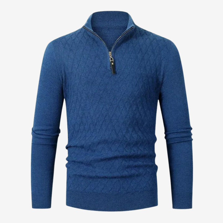 VALERIQUE | Pull Quarter-Zip pour Homme – Maille Légère et Style Moderne