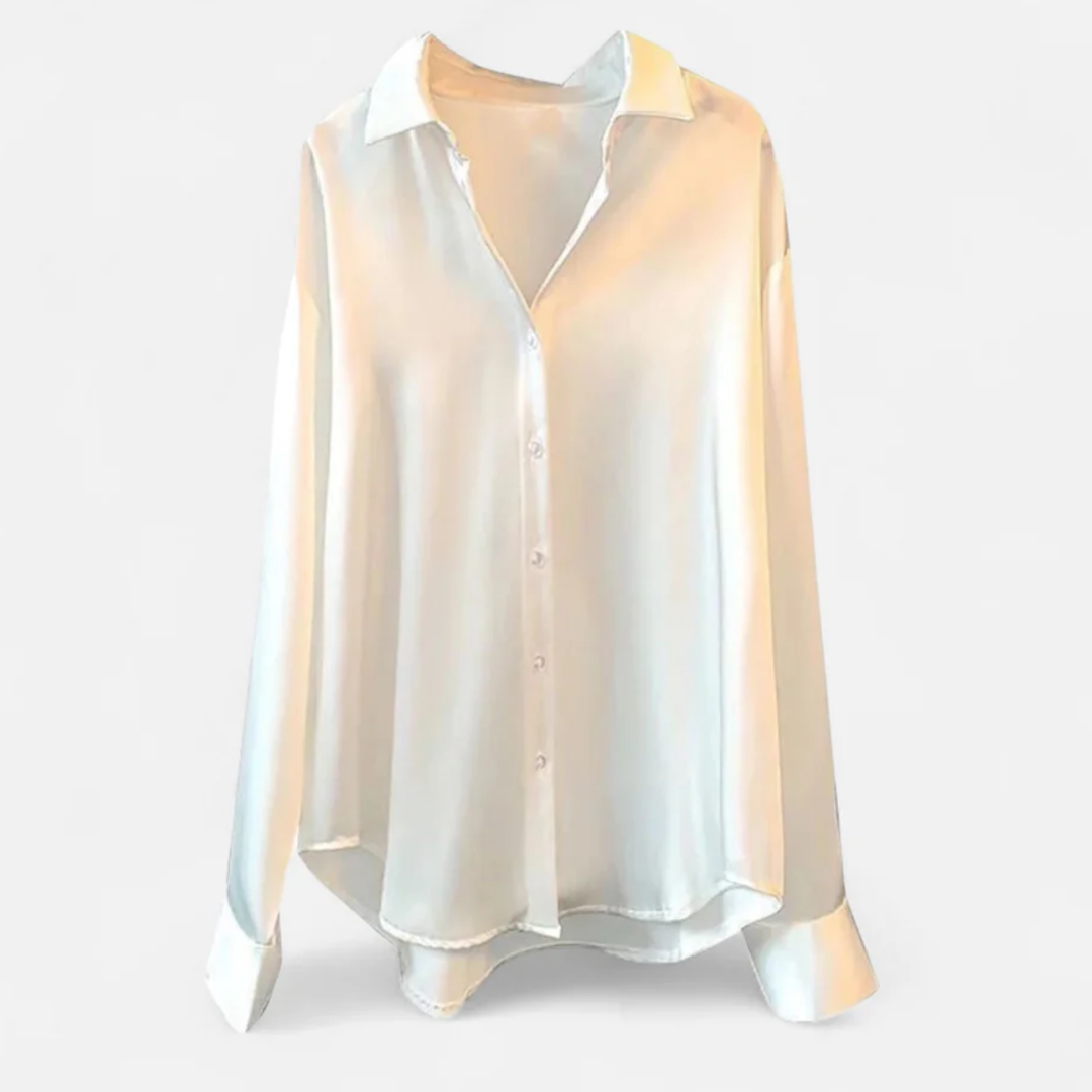 VALERIQUE | Blouse en Satin de Soie pour Femme – Douceur Élégante