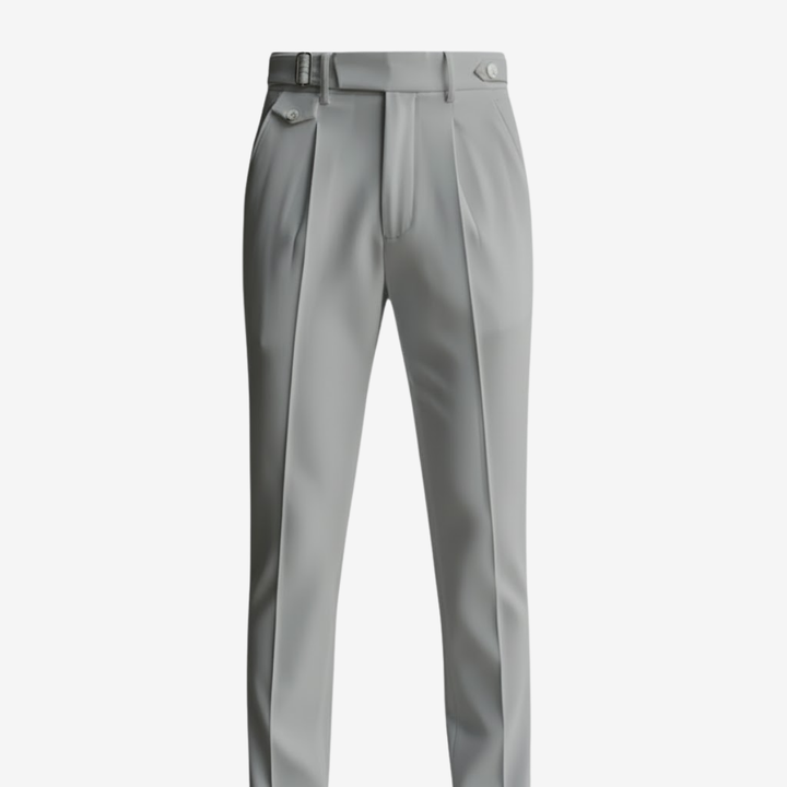 VALERIQUE | Pantalon Homme Tailleur Plissé – Taille Ajustable et Légère